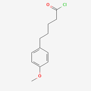 molecular formula C12H15ClO2 B3147247 5-(4-Methoxyphenyl)pentanoyl chloride CAS No. 61875-52-3