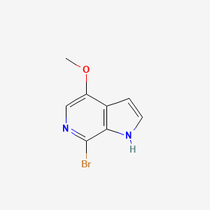 molecular formula C8H7BrN2O B3147285 7-bromo-4-methoxy-1H-pyrrolo[2,3-c]pyridine CAS No. 619331-35-0