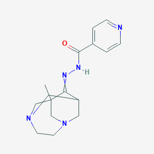 N-[(1-methyl-3,6-diazatricyclo[4.3.1.13,8]undecan-9-ylidene)amino]pyridine-4-carboxamide