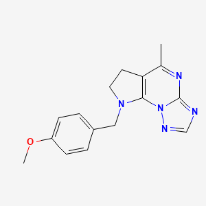 methyl 4-[(5-methyl-6,7-dihydro-8H-pyrrolo[3,2-e][1,2,4]triazolo[1,5-a]pyrimidin-8-yl)methyl]phenyl ether