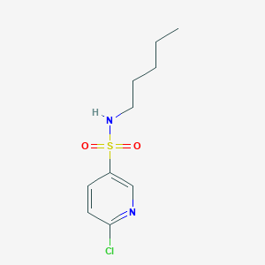 molecular formula C10H15ClN2O2S B3147347 6-氯-N-戊基吡啶-3-磺酰胺 CAS No. 620939-28-8