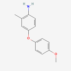 molecular formula C14H15NO2 B3147354 4-(4-Methoxyphenoxy)-2-methylaniline CAS No. 620989-09-5