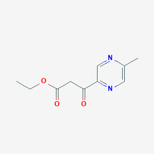 molecular formula C10H12N2O3 B3147381 Ethyl 3-(5-methylpyrazin-2-yl)-3-oxopropanoate CAS No. 62124-83-8