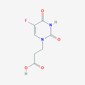 molecular formula C7H7FN2O4 B3147388 3-(5-fluoro-2,4-dioxo-3,4-dihydropyrimidin-1(2H)-yl)propanoic acid CAS No. 6214-60-4