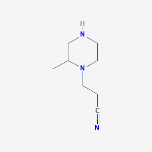3-(2-Methylpiperazin-1-yl)propanenitrile