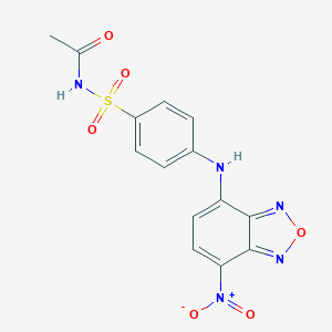 molecular formula C14H11N5O6S B314742 N-[4-[(4-nitro-2,1,3-benzoxadiazol-7-yl)amino]phenyl]sulfonylacetamide 