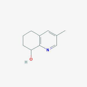 molecular formula C10H13NO B3147429 3-Methyl-5,6,7,8-tetrahydroquinolin-8-ol CAS No. 62230-64-2