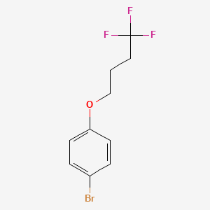 molecular formula C10H10BrF3O B3147439 1-Bromo-4-(4,4,4-trifluorobutoxy)benzene CAS No. 622387-06-8