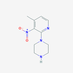 molecular formula C10H14N4O2 B3147442 1-(4-Methyl-3-nitropyridin-2-yl)piperazine CAS No. 622405-20-3