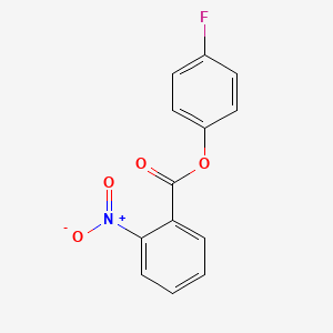 molecular formula C13H8FNO4 B3147480 4-氟苯基 2-硝基苯甲酸酯 CAS No. 62433-22-1