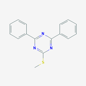 molecular formula C16H13N3S B314751 2-Methylsulfanyl-4,6-diphenyl-1,3,5-triazine 