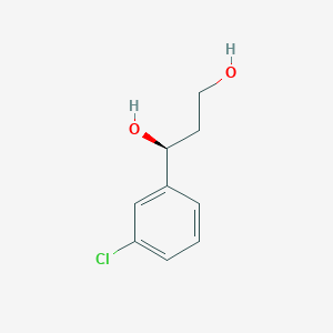 molecular formula C9H11ClO2 B3147510 (S)-1-(3-Chlorophenyl)propane-1,3-diol CAS No. 625095-57-0