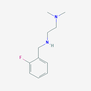 molecular formula C11H17FN2 B3147571 [2-(Dimethylamino)ethyl][(2-fluorophenyl)methyl]amine CAS No. 626216-27-1