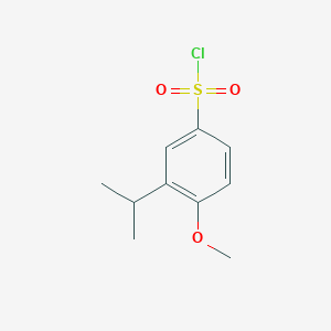 molecular formula C10H13ClO3S B3147598 3-异丙基-4-甲氧基苯磺酰氯 CAS No. 627082-12-6