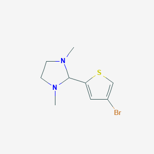 molecular formula C9H13BrN2S B314760 2-(4-Bromo-2-thienyl)-1,3-dimethylimidazolidine 