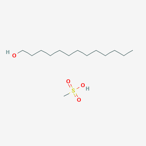 molecular formula C14H32O4S B3147609 Methanesulfonic acid--tridecan-1-ol (1/1) CAS No. 62732-69-8