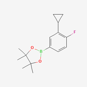 2-(3-Cyclopropyl-4-fluorophenyl)-4,4,5,5-tetramethyl-1,3,2-dioxaborolane