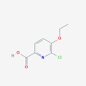 molecular formula C8H8ClNO3 B314764 6-Chloro-5-ethoxy-2-pyridinecarboxylic acid 