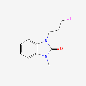 B3147640 1,3-dihydro-1-(3-iodopropyl)-3-methyl-2H-benzimidazol-2-one CAS No. 62780-94-3