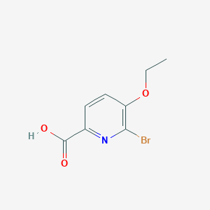 molecular formula C8H8BrNO3 B314765 6-Bromo-5-ethoxy-2-pyridinecarboxylic acid 