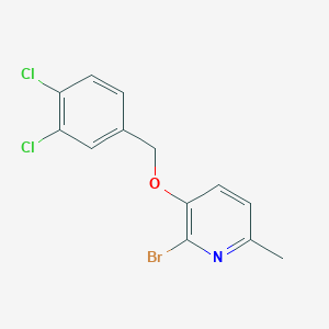 molecular formula C13H10BrCl2NO B314766 2-Bromo-6-methyl-3-pyridinyl 3,4-dichlorobenzyl ether 
