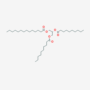 molecular formula C37H70O6 B3147670 2,3-Bis(decanoyloxy)propyl tetradecanoate CAS No. 62833-19-6