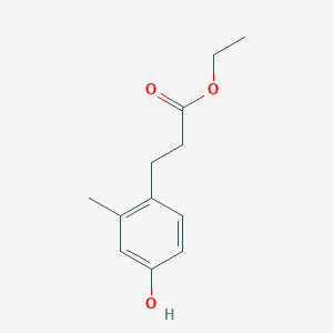 molecular formula C12H16O3 B3147677 3-(4-羟基-2-甲基苯基)丙酸乙酯 CAS No. 628333-29-9