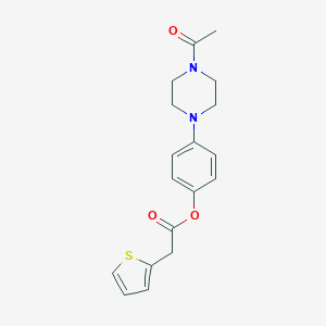 4-(4-Acetyl-1-piperazinyl)phenyl 2-thienylacetate