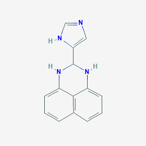 molecular formula C14H12N4 B314770 2-(1H-imidazol-5-yl)-2,3-dihydro-1H-perimidine 