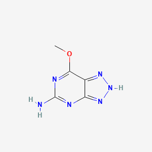 molecular formula C5H6N6O B3147708 7-甲氧基-2H-三唑并[4,5-d]嘧啶-5-胺 CAS No. 6298-54-0