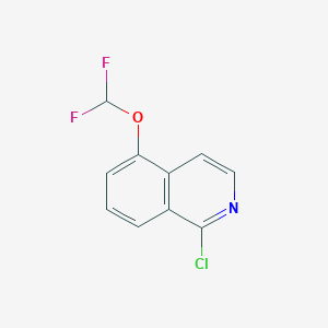 molecular formula C10H6ClF2NO B3147747 Isoquinoline, 1-chloro-5-(difluoromethoxy)- CAS No. 630422-86-5