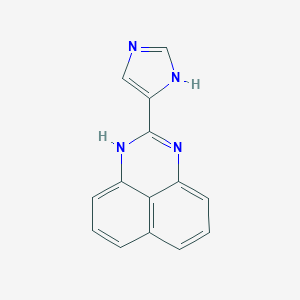 molecular formula C14H10N4 B314775 2-(1H-imidazol-5-yl)-1H-perimidine 