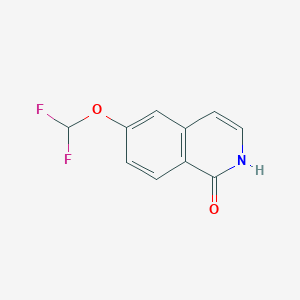 molecular formula C10H7F2NO2 B3147751 6-(二氟甲氧基)异喹啉-1(2H)-酮 CAS No. 630423-41-5