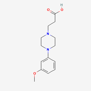 molecular formula C14H20N2O3 B3147770 3-[4-(3-Methoxyphenyl)piperazin-1-yl]propanoic acid CAS No. 631090-80-7