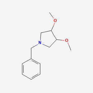 molecular formula C13H19NO2 B3147783 1-Benzyl-3,4-dimethoxypyrrolidine CAS No. 63126-22-7