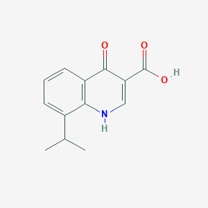 molecular formula C13H13NO3 B3147797 4-羟基-8-(丙烷-2-基)喹啉-3-羧酸 CAS No. 63136-17-4