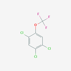 molecular formula C7H2Cl3F3O B3147802 1,2,4-Trichloro-5-(trifluoromethoxy)benzene CAS No. 63165-10-6