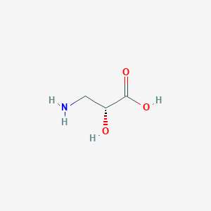 molecular formula C3H7NO3 B3147819 (R)-3-氨基-2-羟基丙酸 CAS No. 632-11-1