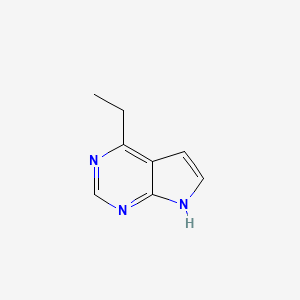 molecular formula C8H9N3 B3147827 4-Ethyl-1H-pyrrolo[2,3-d]pyrimidine CAS No. 63205-44-7