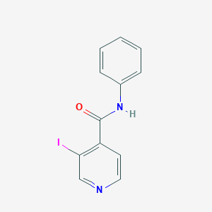 molecular formula C12H9IN2O B314784 3-iodo-N-phenylisonicotinamide 