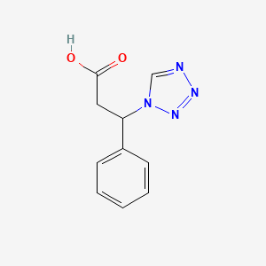 molecular formula C10H10N4O2 B3147841 3-苯基-3-(1-四唑基)丙酸 CAS No. 632291-64-6