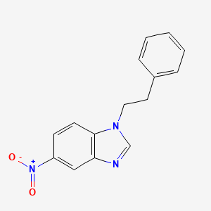 molecular formula C15H13N3O2 B3147848 5-硝基-1-(2-苯乙基)-1H-苯并咪唑 CAS No. 632301-29-2