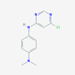 molecular formula C12H13ClN4 B314788 N-(6-chloro-4-pyrimidinyl)-N-[4-(dimethylamino)phenyl]amine 