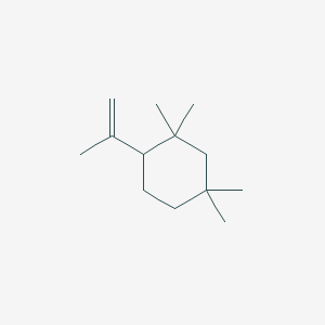 molecular formula C13H24 B3147881 1,1,5,5-Tetramethyl-2-(1-methylethenyl)cyclohexane CAS No. 63251-38-7