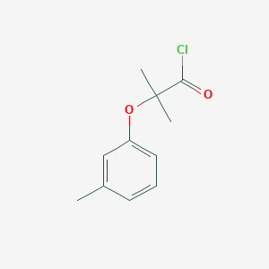2-Methyl-2-(3-methylphenoxy)propanoyl chloride