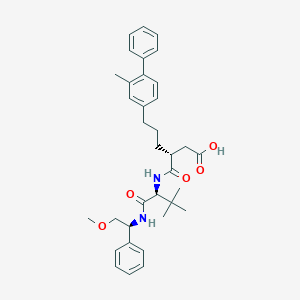 molecular formula C35H44N2O5 B031479 (R)-3-((S)-1-((S)-2-甲氧基-1-苯乙氨基)-3,3-二甲基-1-氧代丁-2-基氨基甲酰基)-6-(2-甲基联苯-4-基)己酸 CAS No. 230961-21-4