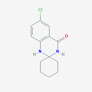 molecular formula C13H15ClN2O B314791 6'-chloro-2',3'-dihydrospiro[cyclohexane-1,2'-quinazoline]-4'(1'H)-one 