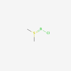 molecular formula C2H6BClS B3147938 Boron monochloride-methyl sulfide complex CAS No. 63348-81-2