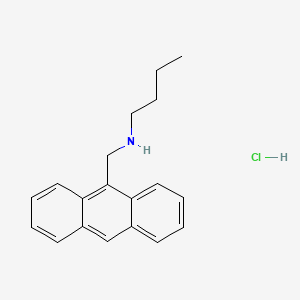 molecular formula C19H22ClN B3148031 (蒽-9-基甲基)(丁基)胺盐酸盐 CAS No. 635304-14-2
