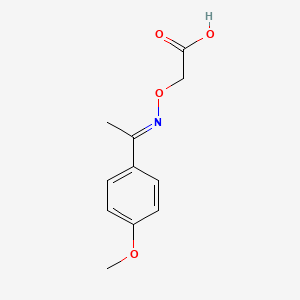 molecular formula C11H13NO4 B3148055 2-[(E)-1-(4-methoxyphenyl)ethylideneamino]oxyacetic acid CAS No. 63564-07-8